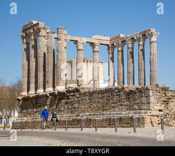 Templo romano, le temple romain, Evora, Alto Alentejo, Portugal, Sud de l'Europe Banque D'Images