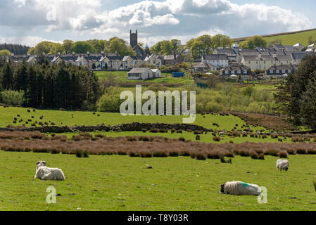 Princetown, Devon, Angleterre, Royaume-Uni. Mai 2019. Le village de Princetown dans le Parc National de Dartmoor. Banque D'Images