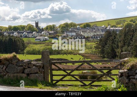 Princetown, Devon, Angleterre, Royaume-Uni. Mai 2019. Le village de Princetown dans le Parc National de Dartmoor. Banque D'Images