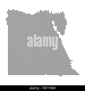 Plan avec dot - Égypte . Modèle pour votre conception Illustration de Vecteur