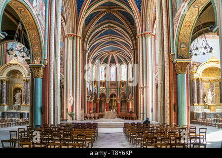 Innenraum der Kirche Saint-Germain-des-Prés, Paris, Frankreich | Saint-Germain-des-Prés de l'intérieur de l'église, Paris, France Banque D'Images