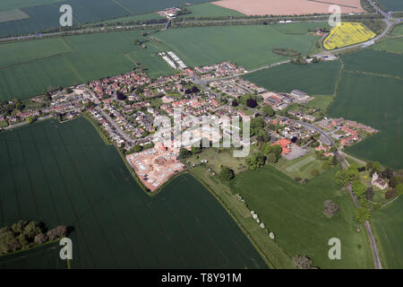 Vue aérienne de Kirby Hill village près de Boroughbridge, Yorkshire du Nord Banque D'Images