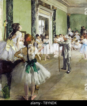 Edgar Degas, la classe de ballet, peinture, vers 1871 Banque D'Images
