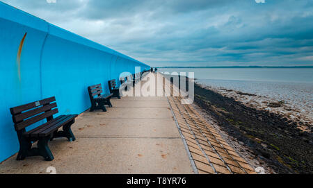 Plage de Concord sur le front de mer de Southend-on-Sea, Essex, Angleterre Banque D'Images