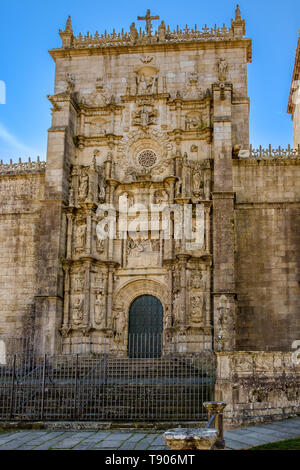 Pontevedra , Espagne - 12 mai 2019 - Détails de la Basilique de Santa Maria Maior, Pontevedra, Espagne. Banque D'Images