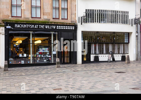 Mackintosh au Willow Tea Rooms and Visitor Center, Sauchiehall Street, centre-ville de Glasgow, Écosse, Royaume-Uni Banque D'Images