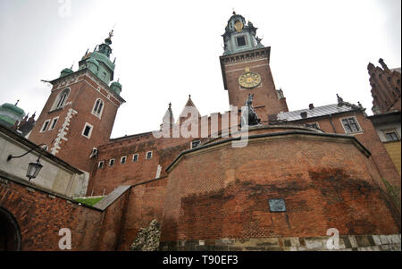 Le château de Wawel, Cracovie, Pologne Banque D'Images