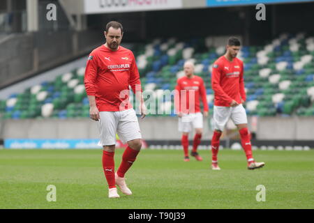 Calum Best 'Ma' charity hommage au père George match de football avec : Danny Dyer Où : Belfast, en Irlande du Nord, Royaume-Uni Quand : 14 Avr 2019 Crédit : WENN.com Banque D'Images