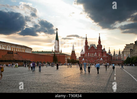 La place Rouge à Moscou. La Russie Banque D'Images