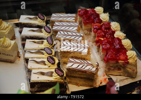 Glasgow Ecosse en gâteaux Patisserie Valerie dans la gare centrale de Glasgow Banque D'Images