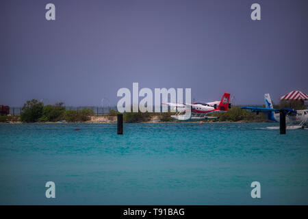 Cette photo montre l'ancien mais en état de navigabilité, les Maldives d'hydravions. La photo a été prise à l'aéroport de Male Banque D'Images