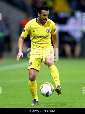 Pedro de Chelsea en action au cours de l'UEFA Europa League, demi-finale match aller d'abord au Frankfurt Stadion, Francfort. Banque D'Images