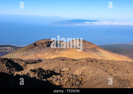 Vue de Pico Viejo volcano Parc National du Teide, Tenerife, Espagne Banque D'Images