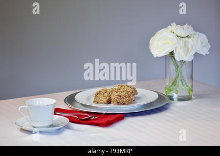Une assiette de Biscuits Banque D'Images