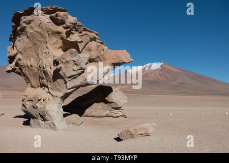 Arbol de Piedra, Salar de Uyuni, Bolivie Banque D'Images