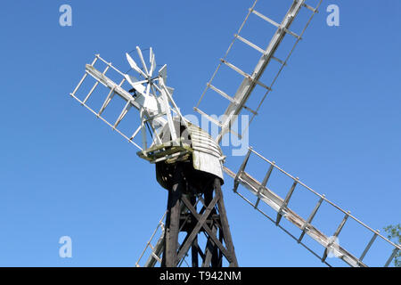 Boardman's Mill Bazin, comment Hill, Broads National Park, Norfolk, UK Banque D'Images