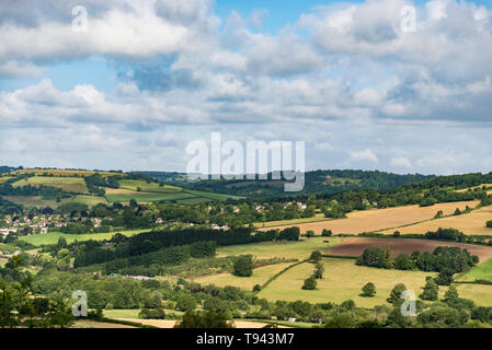 Sur la scène du paysage Hampshire frontière Wiltshire Banque D'Images