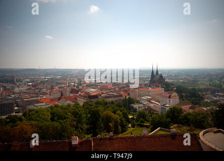 Brno (allemand : Brünn) en République Tchèque Banque D'Images