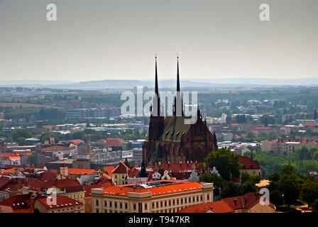 Brno (allemand : Brünn) en République Tchèque Banque D'Images