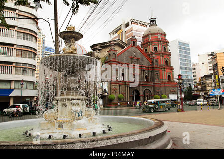 Église catholique de Binondo Chinatown à Manille Banque D'Images