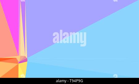 Résumé Contexte géométrique avec triangles et bleu ciel, pastel orange et violet pastel couleurs. pour poster, bannière, papier peint ou textur Banque D'Images