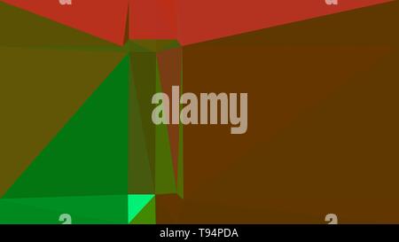 Le chocolat, les briques réfractaires et fond de couleur verte avec des triangles triangles. style de différentes tailles et formes. arrière-plan géométrique simple pour poster, c Banque D'Images