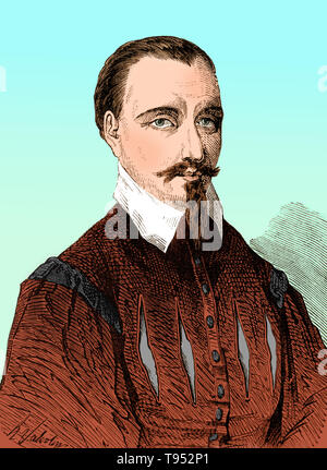 Olivier de Serres (1539-1619) est un auteur français et scientifique du sol dont l'Thetre d'Agriculture (1600) a été le livre de texte de l'agriculture française au 17ème siècle. Son livre a été remarquable par sa recommandation de vignerons qu'ils plantent leurs vignes en variétés 5-6 de peser le risque d'un défaut de culture, et le début de la promotion de la rotation des cultures. Banque D'Images