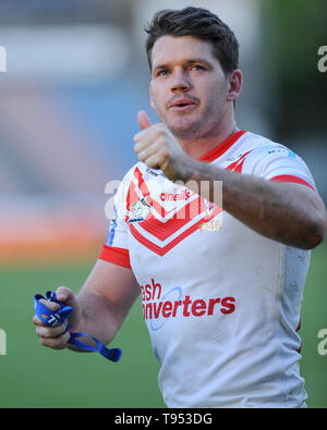 Huddersfield, UK, 2019 12 5. 12 mai 2019. John Smiths Stadium, Huddersfield, Angleterre ; Rugby League Challenge Cup de corail, Huddersfield Giants vs Saint Helens ; Lachlan Coote de Saint Helens. Dean Williams/RugbyPixUK Banque D'Images