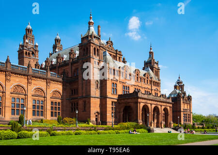 Avis de Kelvingrove Art Gallery and Museum de Glasgow west end , Ecosse, Royaume-Uni Banque D'Images