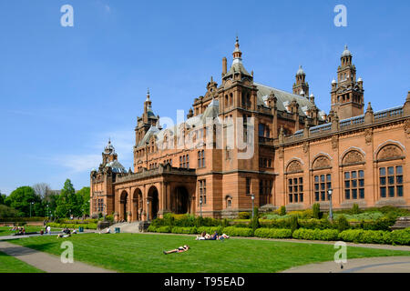 Avis de Kelvingrove Art Gallery and Museum de Glasgow west end , Ecosse, Royaume-Uni Banque D'Images