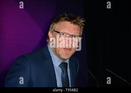 Excel London, UK. 16 mai 2019. Andy Entwistle, président-directeur général bienvenue le London Motor & Tech Show‎ journée d'ouverture le 16 mai 2019, à l'Excel London, UK. Credit Photo : Alamy/Capital Live News Banque D'Images