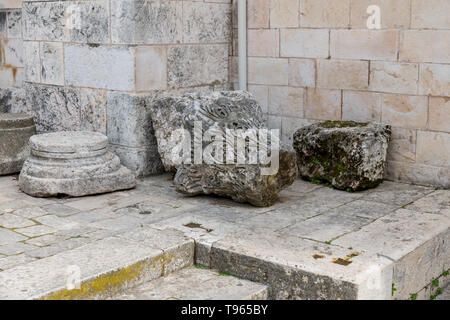 Les ruines de la piscine de Bethesda, où Jésus Banque D'Images