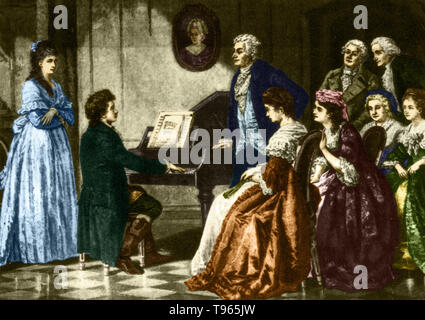 17 ans pour jouer Beethoven Mozart. Ludwig van Beethoven (baptisé le 17 décembre 1770 - 26 mars 1827) était un compositeur et pianiste. Un rôle capital dans la transition entre les périodes classique et romantique dans l'art occidental de la musique, il reste l'un des plus célèbres et influents de tous les compositeurs. En 1800 son audition a commencé à se détériorer, et par la dernière décennie de sa vie, il était presque totalement sourd. Il a renoncé à la réalisation et à l'exécution en public, mais continua à composer. Banque D'Images