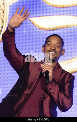 16 mai 2019 - Tokyo, Japon - L'acteur américain Will Smith assiste au Japon Premiere pour le film Aladdin à Yebisu Garden Place. Le film sortira au Japon le 7 juin. (Crédit Image : © Rodrigo Reyes Marin/Zuma sur le fil) Banque D'Images