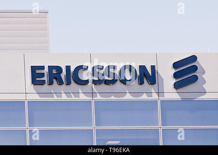 8 mai, 2019 Santa Clara / CA / USA - Ericsson bâtiment situé dans la Silicon Valley, South San Francisco bay area Banque D'Images