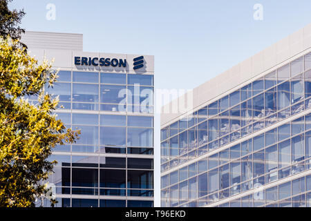 8 mai, 2019 Santa Clara / CA / USA - Ericsson bâtiment situé dans la Silicon Valley, South San Francisco bay area Banque D'Images