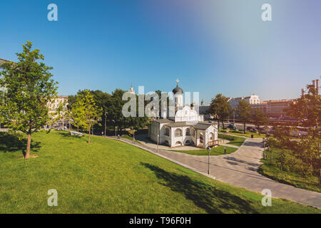 L'Eglise orthodoxe de la conception de Sainte Anne en Zaryadye Park Banque D'Images