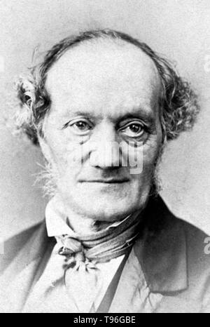 Richard Owen (20 juillet 1804 - 18 décembre 1892) était un biologiste anglais, anatomiste et paléontologue comparative. L'un de ses postes était celle de la procureur du Zoo de Londres, ce qui signifiait qu'il avait de disséquer et de préserver les animaux de zoo qui sont morts en captivité. Cela lui a donné une grande expérience de l'anatomie d'animaux exotiques. Il a produit une vaste gamme de travaux scientifiques, mais elle est probablement mieux connu aujourd'hui pour battre le mot Dinosauria. Banque D'Images