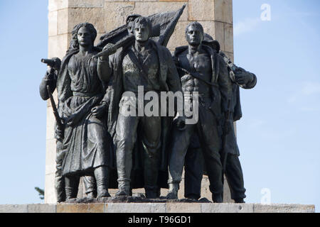 Un monument aux morts partisans pendant la Seconde Guerre mondiale en Yougoslavie Banque D'Images