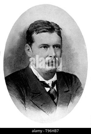 Patrick Manson (3 octobre 1844 - 9 avril 1922) était un médecin écossais, parasitologie et fondateur de la médecine tropicale de champ (traite des problèmes de santé qui se produisent, de façon unique sont plus répandus, ou s'avérer plus difficile à contrôler dans les régions tropicales et subtropicales). Il a passé ses premières années de recherches des filaires (ver qui provoque l'éléphantiasis) à partir du sang des patients. Banque D'Images