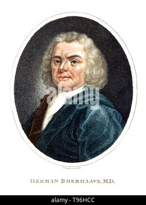 Herman Boerhaave (Décembre 31, 1668 - Septembre 23, 1738) était un botaniste néerlandais, chimiste, médecin et humaniste, considéré comme le fondateur de l'enseignement clinique et de l'hôpital universitaire moderne. Tous les princes de l'Europe lui a envoyé les élèves, qui ont trouvé dans ce savant professeur non seulement un professeur infatigable, mais un salut guardian. En 1714, lorsqu'il a été nommé recteur de l'université et à ce titre a introduit le système moderne d'enseignement clinique. Banque D'Images
