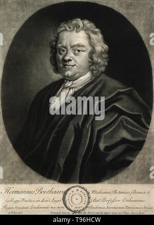 Herman Boerhaave (Décembre 31, 1668 - Septembre 23, 1738) était un botaniste néerlandais, chimiste, médecin et humaniste, considéré comme le fondateur de l'enseignement clinique et de l'hôpital universitaire moderne. Tous les princes de l'Europe lui a envoyé les élèves, qui ont trouvé dans ce savant professeur non seulement un professeur infatigable, mais un salut guardian. En 1714, lorsqu'il a été nommé recteur de l'université et à ce titre a introduit le système moderne d'enseignement clinique. Banque D'Images