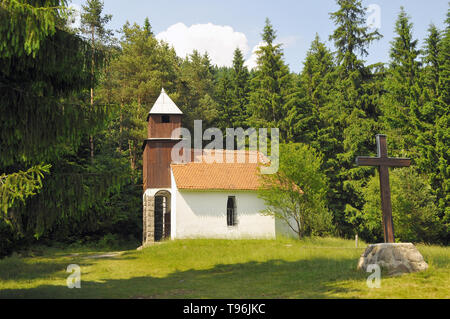 Chapelle Sainte-Anne à côté du lac Sainte-Anne, Szent Anna-kápolna, Roumanie, Europe Banque D'Images