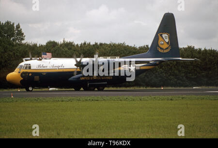 L'USMC United States Marine Corps Lockheed C-130T Hercules - Blue Angels - 164763 Banque D'Images