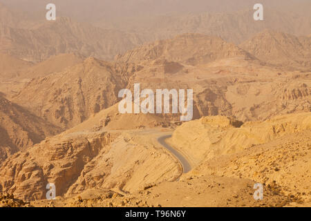 Talika en Panorámica. La vallée du Rift. Jordanie, Oriente Medio Banque D'Images