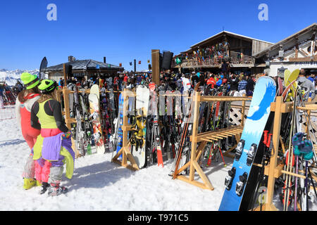 La Folie Douce Saint-Gervais /Megève. Haute-Savoie. La France. Banque D'Images