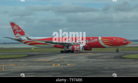 Air Asia X Airbus A330-343 à AKL, de l'aéroport. NZ Banque D'Images