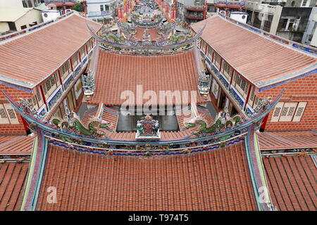 Temple de Mazu Xingang, Chiayi county, Taiwan Banque D'Images