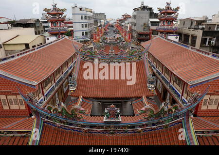 Temple de Mazu Xingang, Chiayi county, Taiwan Banque D'Images