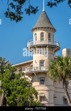 Le Jekyll Island Club Resort sur Jekyll Island, Géorgie le long de la côte de l'Atlantique. (USA) Banque D'Images